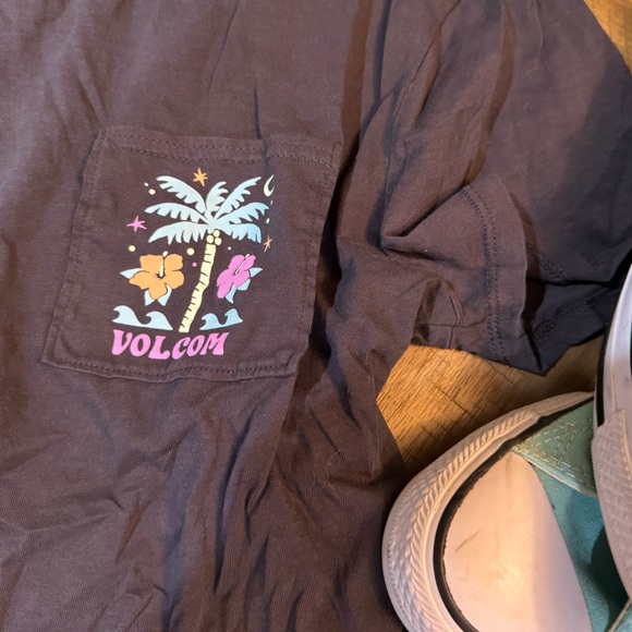 Volcom Organic Cotton Black Crop T-Shirt - Picture 4 of 9